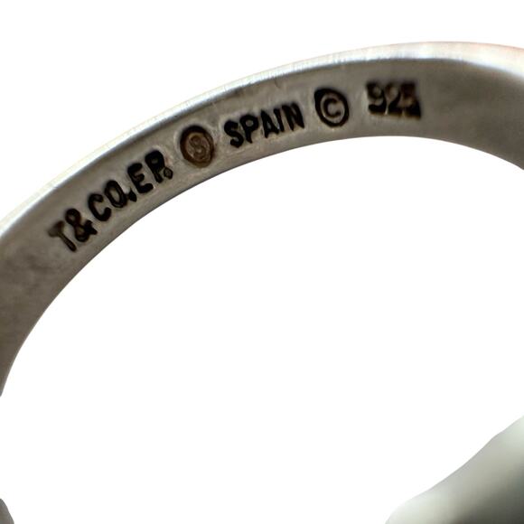 Tiffany & Co. Elsa Peretti Open Heart Ring - Size 5 - Sterling Silver - Picture 3 of 8